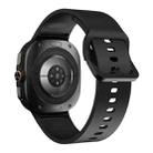 For Samsung Galaxy Watch Ultra 47mm Solid Color Colorful Buckle Silicone Watch Band(Black) - 2