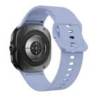 For Samsung Galaxy Watch Ultra 47mm Solid Color Colorful Buckle Silicone Watch Band(Light Blue) - 2