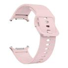 For Samsung Galaxy Watch Ultra 47mm Solid Color Colorful Buckle Silicone Watch Band(Pink) - 3