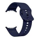 For Samsung Galaxy Watch Ultra 47mm Solid Color Colorful Buckle Silicone Watch Band(Midnight Blue) - 3