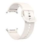 For Samsung Galaxy Watch Ultra 47mm Solid Color Colorful Buckle Silicone Watch Band(Starlight) - 3