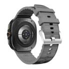 For Samsung Galaxy Watch Ultra 47mm Solid Color Sports Silicone Watch Band(Grey) - 2