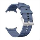 For Samsung Galaxy Watch Ultra 47mm Solid Color Sports Silicone Watch Band(Light Blue) - 3