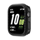 For Huawei Watch D2 Single Row Diamond Half Coverage PC Hollow Watch Case(Black) - 2