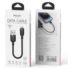 Yesido CA131L 12W 2.4A USB to 8 Pin Charging Data Cable, Length:0.3m(Black) - 3