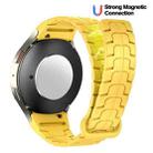 For Samsung Galaxy Watch 7 / 6 / 5 Magnetic Silicone Watch Band(Yellow) - 3