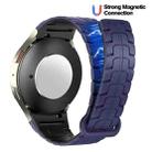 For Samsung Galaxy Watch 7 / 6 / 5 Magnetic Silicone Watch Band(Blue+Black) - 3