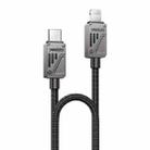 Yesido CA195 27W 3A USB-C / Type-C to 8 Pin Zinc Alloy Data Cable, Length:1.2m(Black) - 1