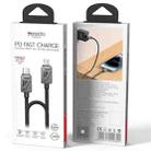 Yesido CA195 27W 3A USB-C / Type-C to 8 Pin Zinc Alloy Data Cable, Length:1.2m(Black) - 3
