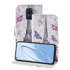 For Xiaomi Redmi Note 9 3D Painting Pattern Coloured Drawing Horizontal Flip PU Leather Case with Holder & Card Slots & Wallet & Lanyard(Eiffel Tower) - 1