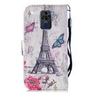 For Xiaomi Redmi Note 9 3D Painting Pattern Coloured Drawing Horizontal Flip PU Leather Case with Holder & Card Slots & Wallet & Lanyard(Eiffel Tower) - 3