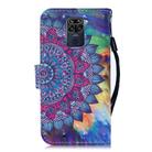 For Xiaomi Redmi Note 9 3D Painting Pattern Coloured Drawing Horizontal Flip PU Leather Case with Holder & Card Slots & Wallet & Lanyard(Oil Painted Mandala) - 3