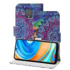 For Xiaomi Redmi Note 9 Pro 3D Painting Pattern Coloured Drawing Horizontal Flip PU Leather Case with Holder & Card Slots & Wallet & Lanyard(Oil Painted Mandala) - 1