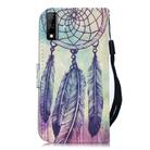 For Huawei Y8s 3D Painting Pattern Coloured Drawing Horizontal Flip PU Leather Case with Holder & Card Slots & Wallet & Lanyard(Feather Wind Chime) - 3