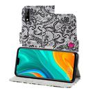 For Huawei Y8s 3D Painting Pattern Coloured Drawing Horizontal Flip PU Leather Case with Holder & Card Slots & Wallet & Lanyard(Lace Flower) - 1