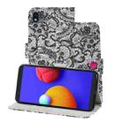 For Samsung Galaxy A01 Core 3D Painting Pattern Coloured Drawing Horizontal Flip PU Leather Case with Holder & Card Slots & Wallet & Lanyard(Lace Flower) - 1
