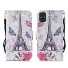 For Samsung Galaxy M31s 3D Painting Pattern Coloured Drawing Horizontal Flip PU Leather Case with Holder & Card Slots & Wallet & Lanyard(Eiffel Tower) - 1