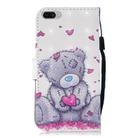 For OPPO A3s 3D Painting Pattern Coloured Drawing Horizontal Flip PU Leather Case with Holder & Card Slots & Wallet & Lanyard(Love Bear) - 3