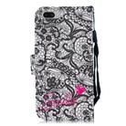 For OPPO A3s 3D Painting Pattern Coloured Drawing Horizontal Flip PU Leather Case with Holder & Card Slots & Wallet & Lanyard(Lace Flower) - 3