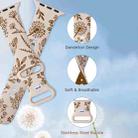 For Apple Watch 46mm / 49mm / 45mm / 44mm Two Color Dandelion Engraved Silicone Watch Band(Starlight Caramel) - 2