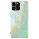 For iPhone 14 Pro Dazzling Acrylic Shockproof MagSafe Phone Case(Green) - 1