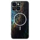 For iPhone 14 Dazzling Acrylic Shockproof MagSafe Phone Case(Black) - 1