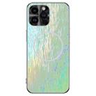 For iPhone 13 Pro Max Dazzling Acrylic Shockproof MagSafe Phone Case(Green) - 1