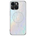 For iPhone 13 Dazzling Acrylic Shockproof MagSafe Phone Case(White) - 1