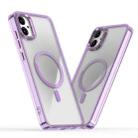 For Samsung Galaxy A05 MagSafe Magnetic Clear Phone Case(Purple) - 1