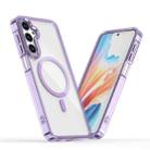 For Samsung Galaxy A05s MagSafe Magnetic Clear Phone Case(Purple) - 1