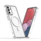 For Samsung Galaxy A13 4G / 5G MagSafe Magnetic Clear Phone Case(White) - 1