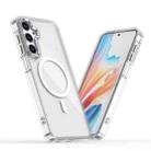 For Samsung Galaxy A16 5G MagSafe Magnetic Clear Phone Case(White) - 1