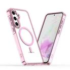 For Samsung Galaxy A35 5G MagSafe Magnetic Clear Phone Case(Pink) - 1