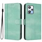 For Blackview A53 Line Splicing Buckle Retro Leather Phone Case(Mint Green) - 2