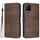 For BLU View 5 Pro Line Splicing Buckle Retro Leather Phone Case(Brown) - 2
