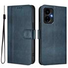 For Boost Mobile Celero 5G 2024 / 3 5G Line Splicing Buckle Retro Leather Phone Case(Dark Blue) - 2