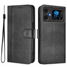 For Cubot A20 Line Splicing Buckle Retro Leather Phone Case(Black) - 2