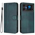 For Cubot A20 Line Splicing Buckle Retro Leather Phone Case(Dark Green) - 2