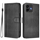 For Cubot Note 40 Line Splicing Buckle Retro Leather Phone Case(Black) - 2