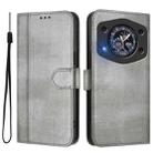 For Cubot A30 Line Splicing Buckle Retro Leather Phone Case(Grey) - 2