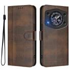 For Cubot A30 Line Splicing Buckle Retro Leather Phone Case(Brown) - 2