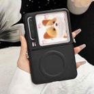 For Huawei Pura X Magsafe Magnetic Plain Leather Phone Case(Black) - 1