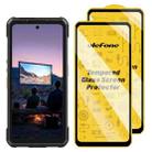 For Ulefone Armor 34 Pro Projector 2pcs / Pack Ulefone 9H HD Anti Fingerprint Tempered Glass Screen Protector - 1
