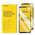 For Ulefone Armor X16 / X16 Pro 2pcs / Pack Ulefone 9H HD Anti Fingerprint Tempered Glass Screen Protector - 2