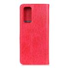 For Vivo Y20 Magnetic Crazy Horse Texture Horizontal Flip Leather Case with Holder & Card Slots & Wallet(Red) - 3