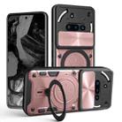 For Nothing Phone 3a CD Texture Sliding Camshield Magnetic Holder Phone Case(Pink) - 1