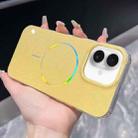 For iPhone 16 Glitter Powder Plating MagSafe IMD Full Coverage Phone Case(Orange) - 1