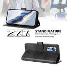 For Xiaomi 12 5G / 12X 5G / 12S 5G Line Splicing Buckle Retro Leather Phone Case(Black) - 3