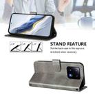 For Xiaomi 13 Pro 5G Line Splicing Buckle Retro Leather Phone Case(Grey) - 3