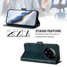 For Xiaomi 13 Ultra Line Splicing Buckle Retro Leather Phone Case(Dark Green) - 3